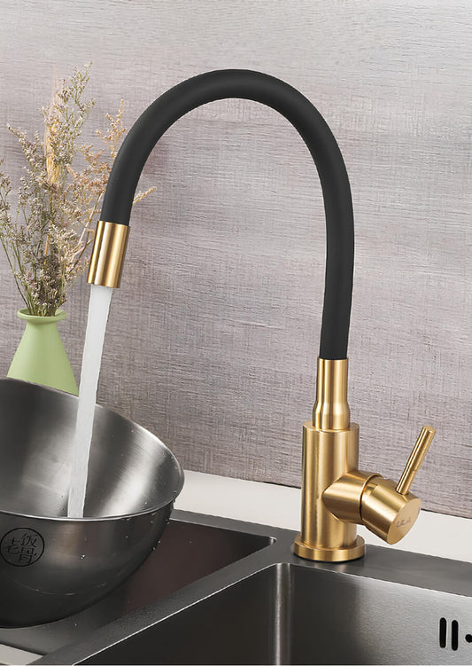 Robinet douchette flexible avec col coloré