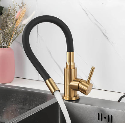 Robinet douchette flexible avec col coloré