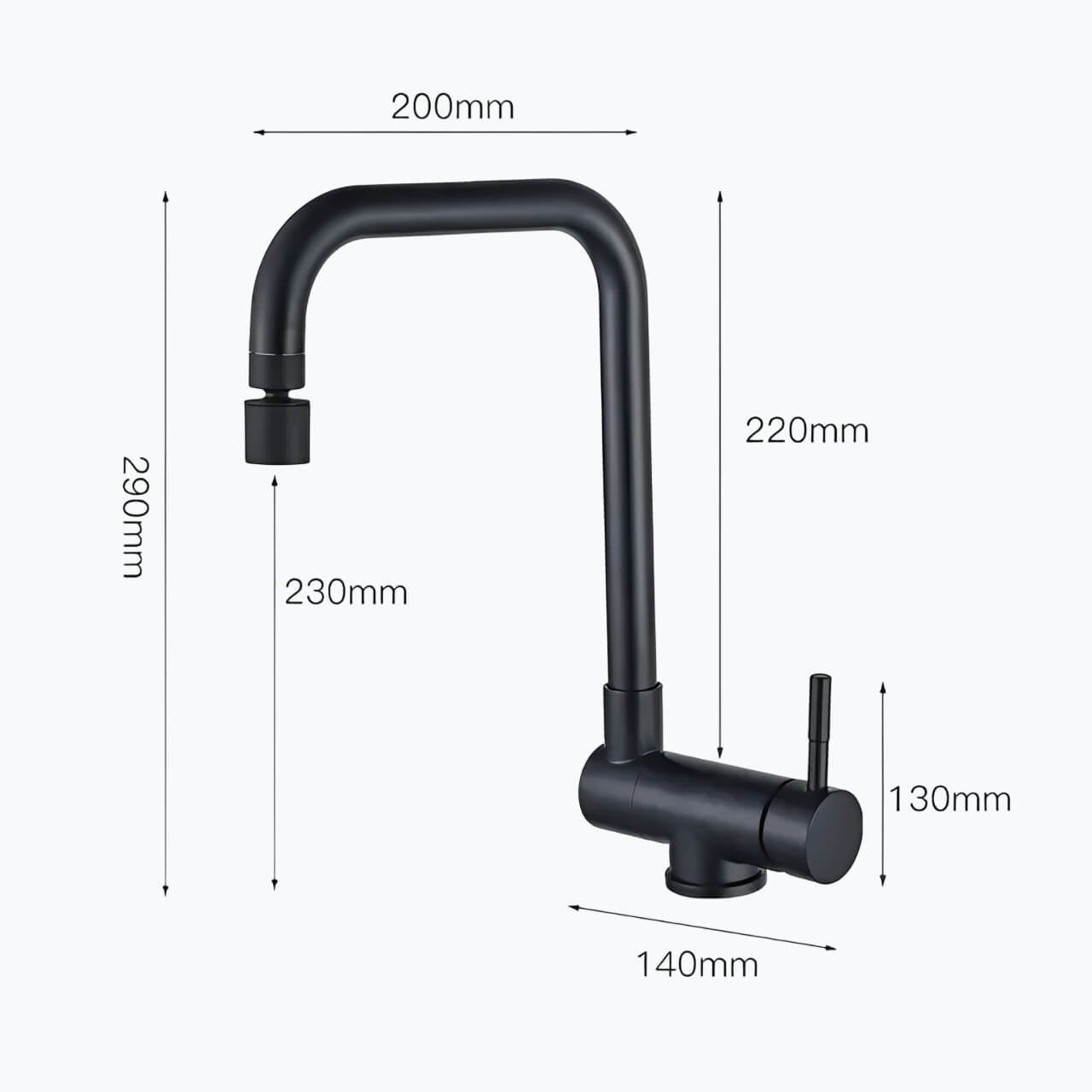 Robinet douchette pour évier inox pliable à double rotation