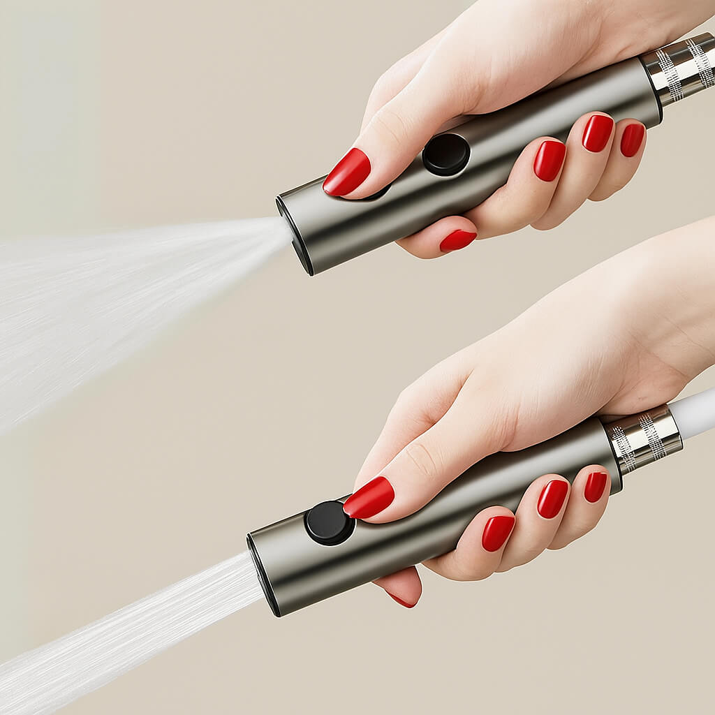 Robinet douchette WC double jet