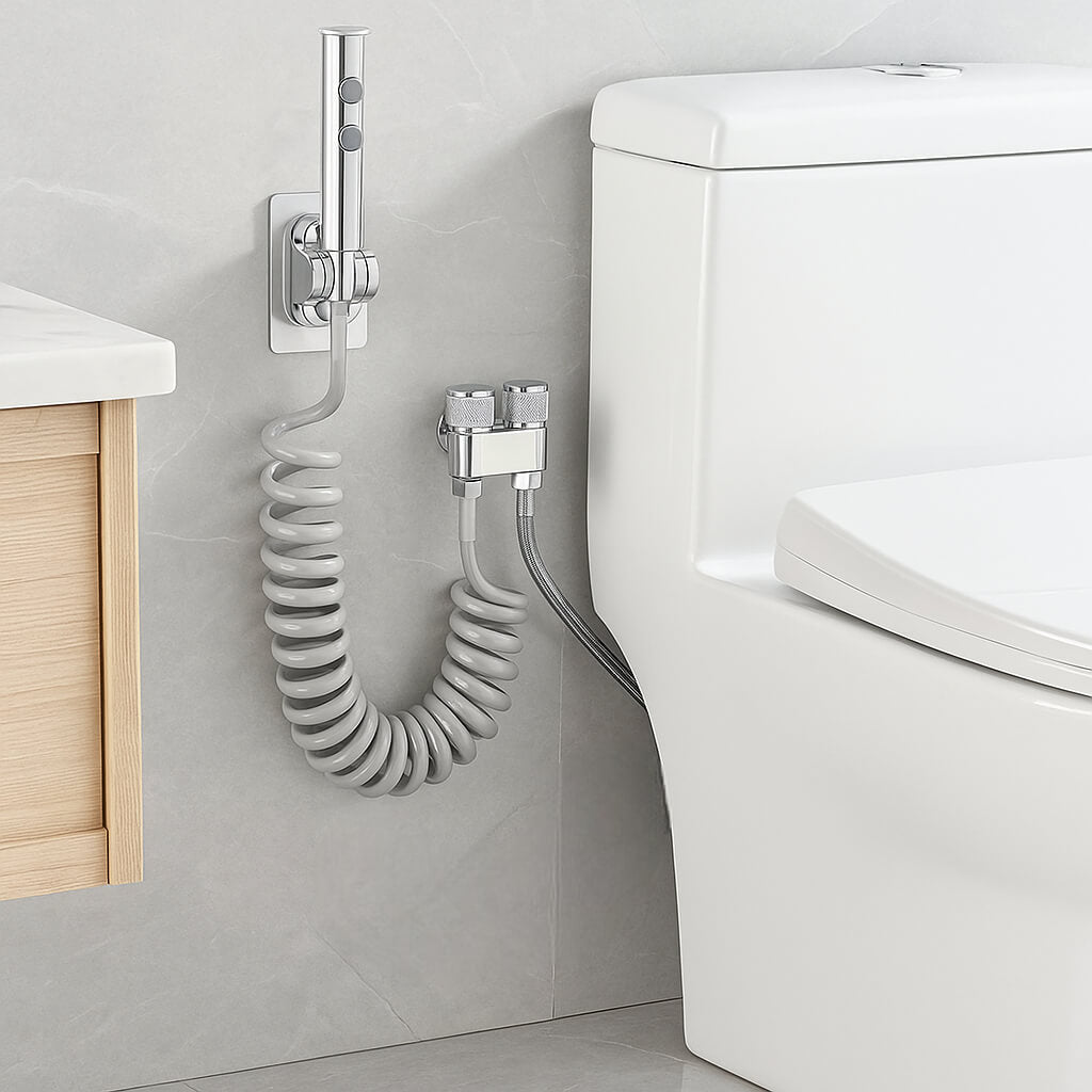 Robinet douchette WC double jet