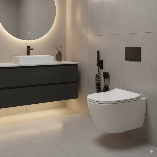 Robinet douchette WC double jet