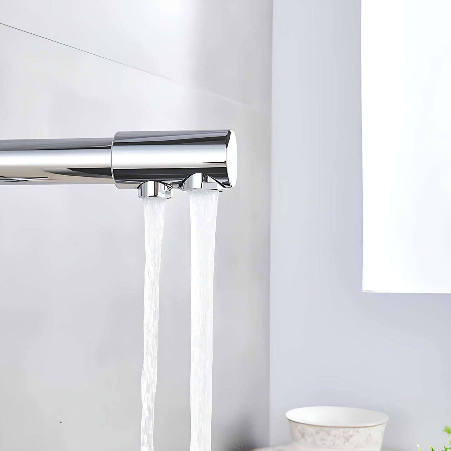 Robinet évier avec double sortie