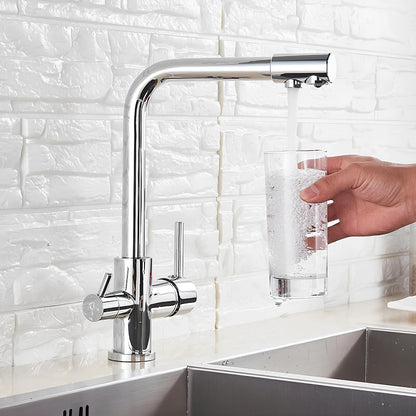 Robinet évier avec double sortie