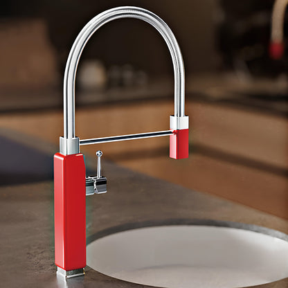 Robinet évier avec douchette extractible – style rétro revisité