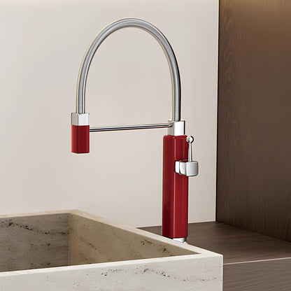 Robinet évier avec douchette extractible – style rétro revisité