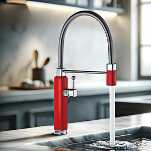 Robinet évier avec douchette extractible – style rétro revisité