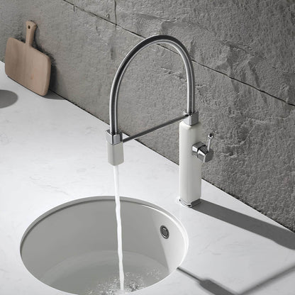 Robinet évier avec douchette extractible – style rétro revisité