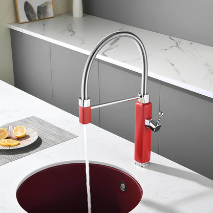 Robinet évier avec douchette extractible – style rétro revisité