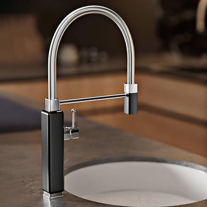 Robinet évier avec douchette extractible – style rétro revisité