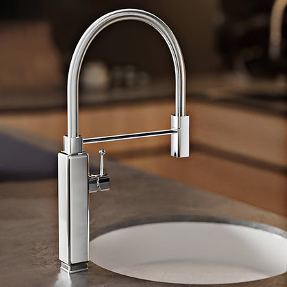 Robinet évier avec douchette extractible – style rétro revisité