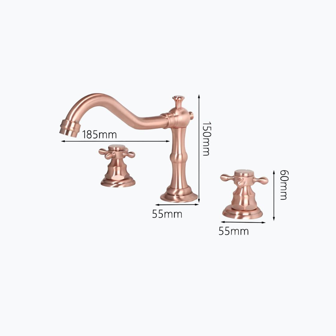 Robinet lavabo 3 trous - Style classique