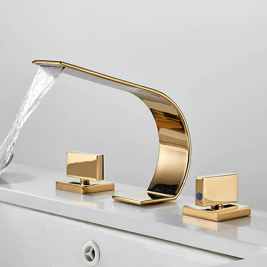 Robinet lavabo - bec effet cascade