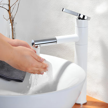 Robinet vasque design bec pivotant