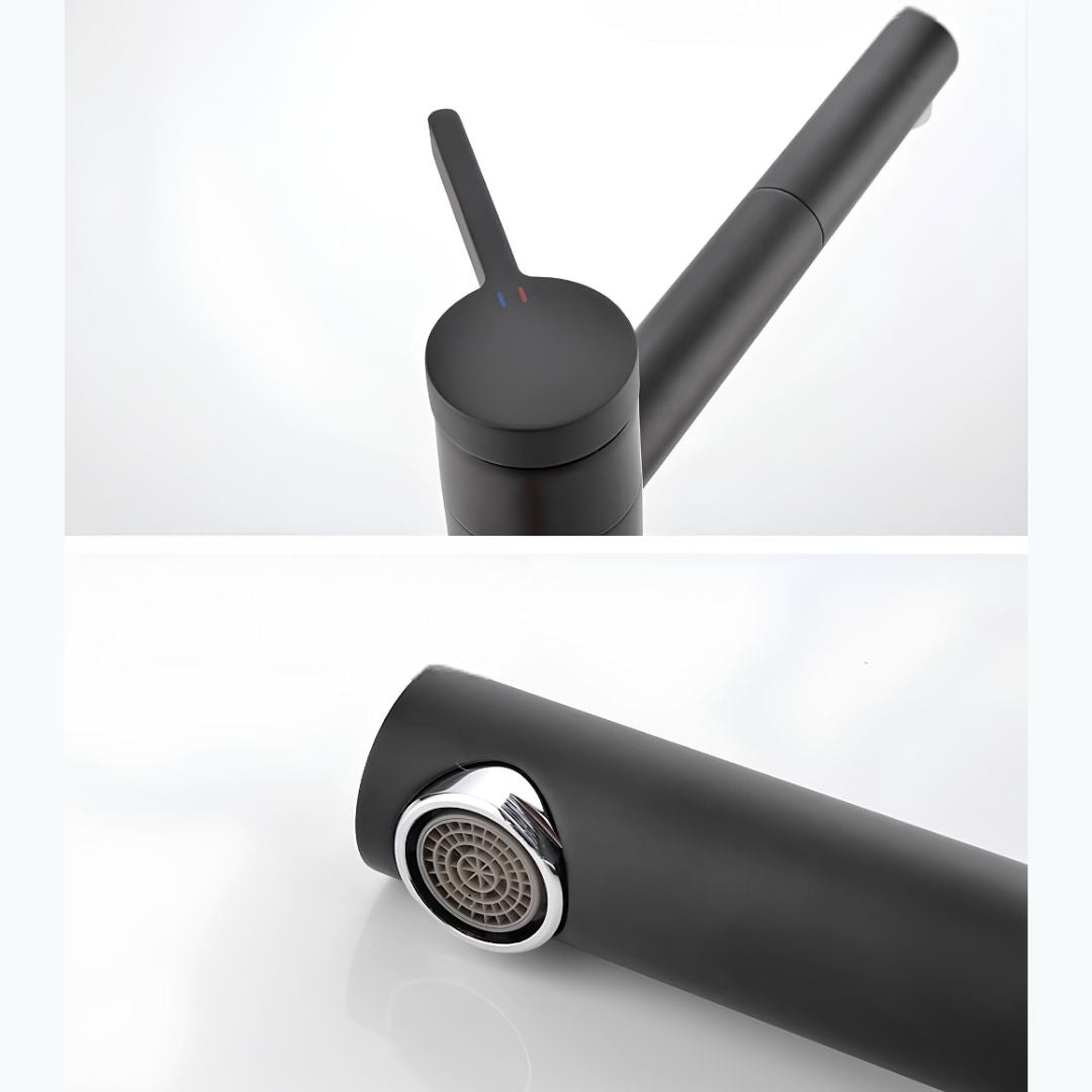 Robinet vasque design bec pivotant