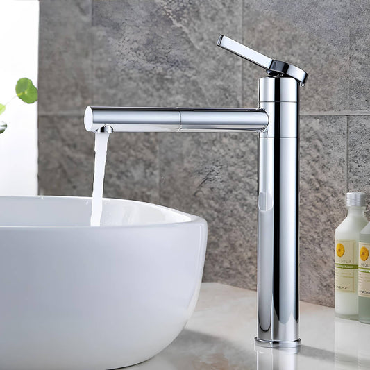 Robinet vasque design bec pivotant