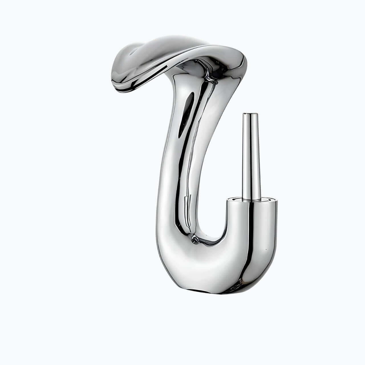 Robinet lavabo cascade compact – mitigeur design en laiton