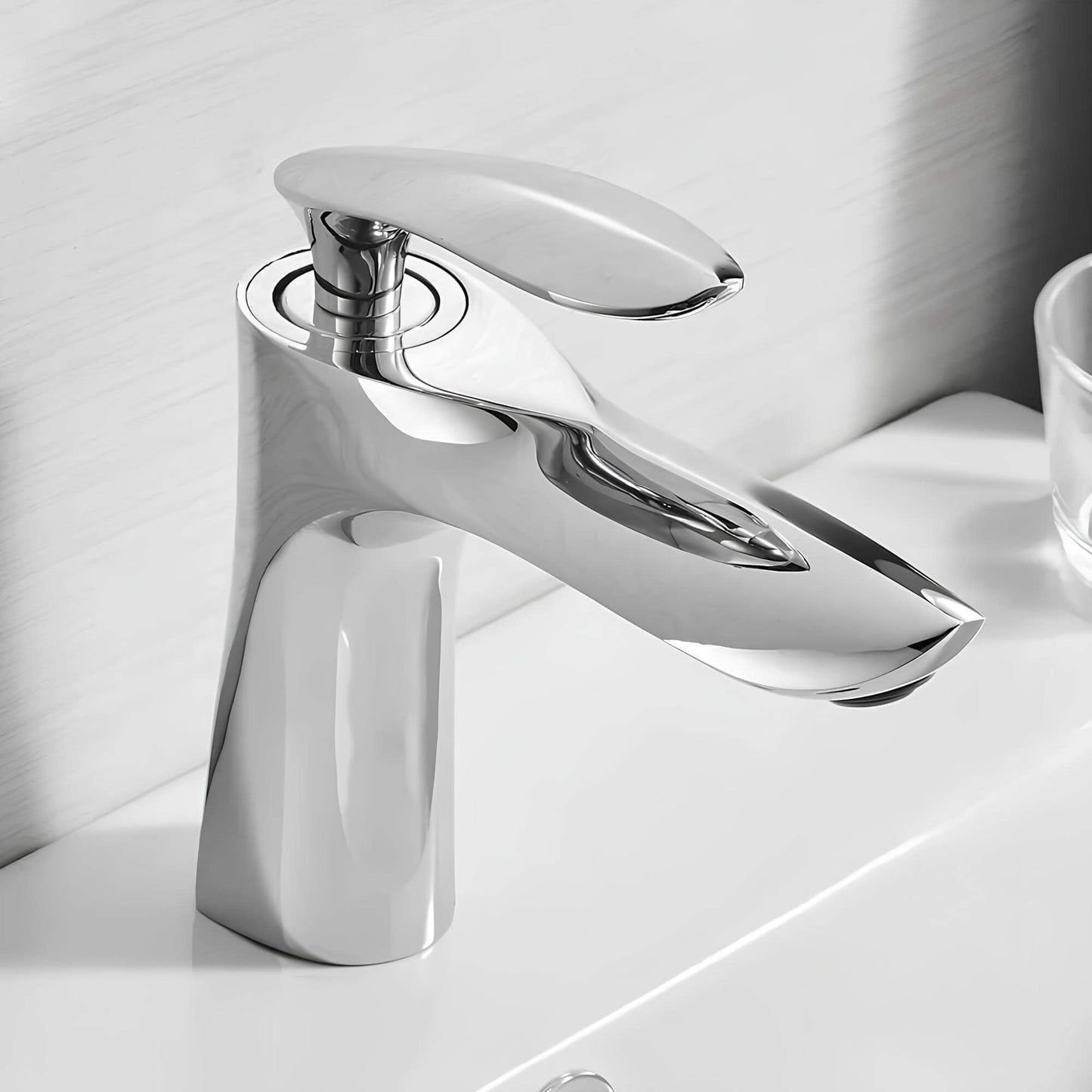Robinet lavabo cascade – mitigeur au design raffiné