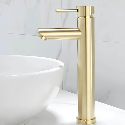 Robinet vasque doré contemporain
