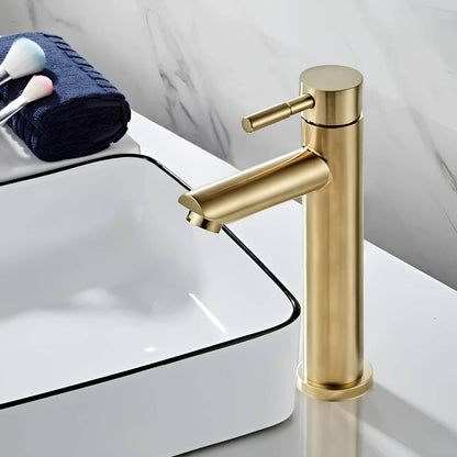 Robinet vasque doré contemporain