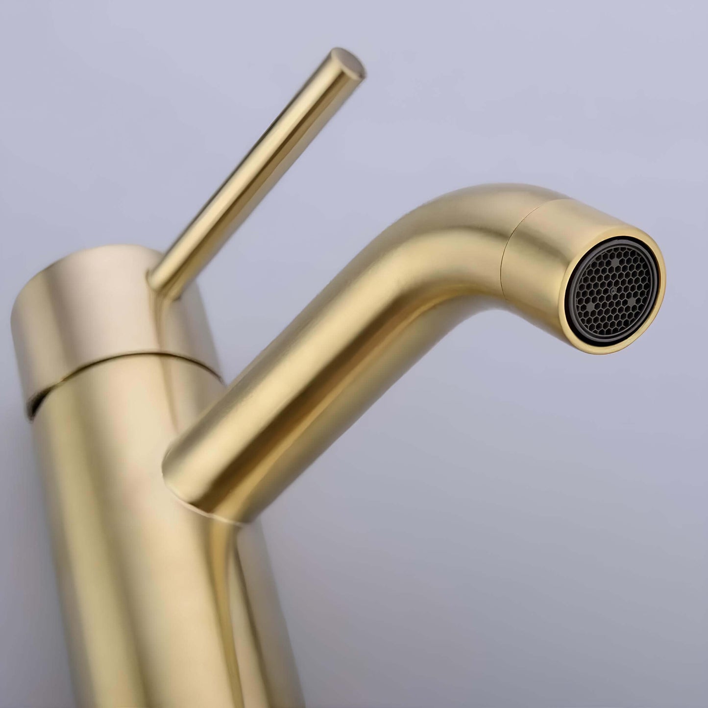 Robinet vasque doré contemporain