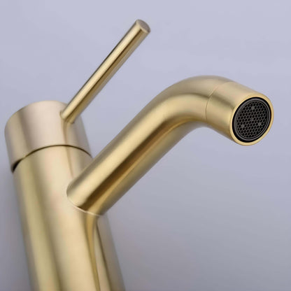 Robinet vasque doré contemporain