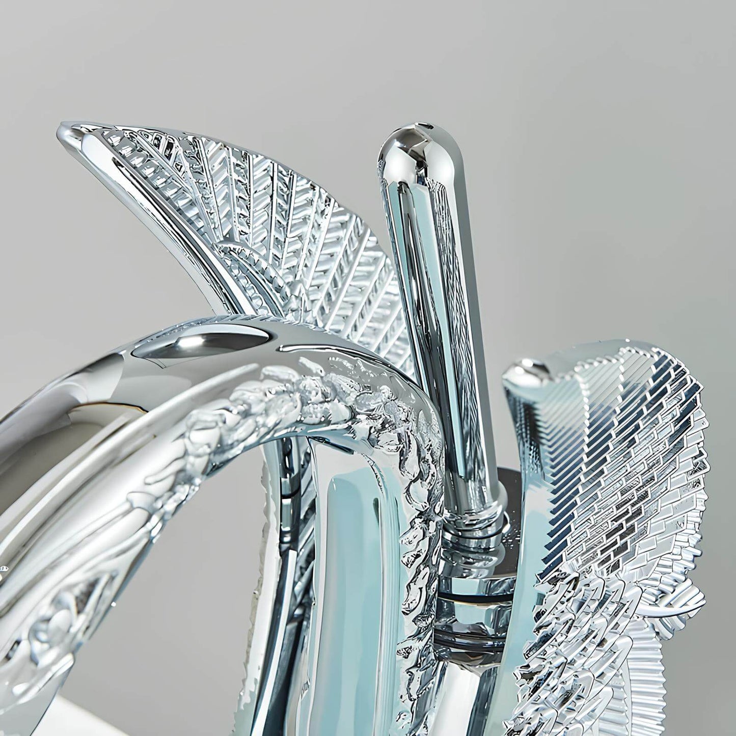 Robinet lavabo en forme de cygne