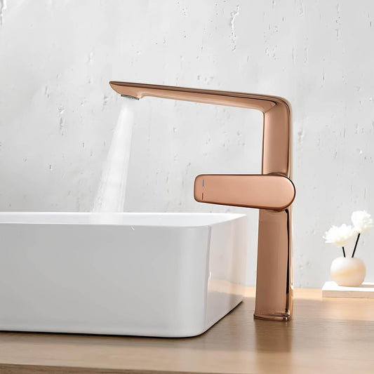 Robinet lavabo haut – mitigeur design à bec allongé