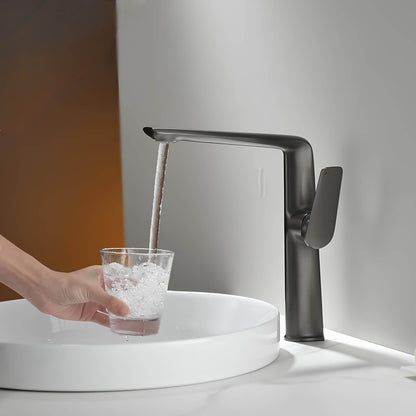 Robinet lavabo haut – mitigeur design à bec allongé