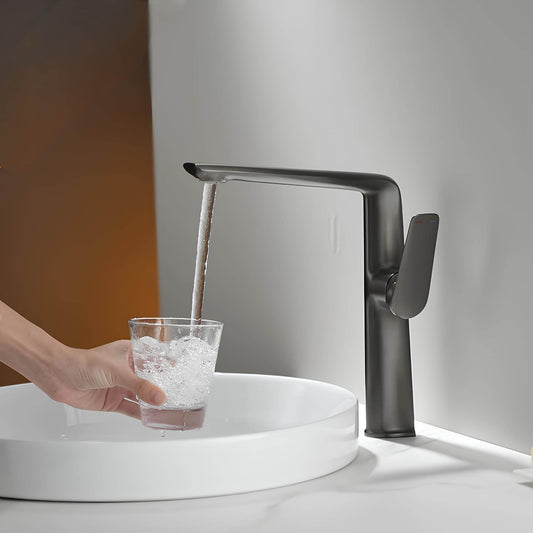 Robinet lavabo haut – mitigeur design à bec allongé