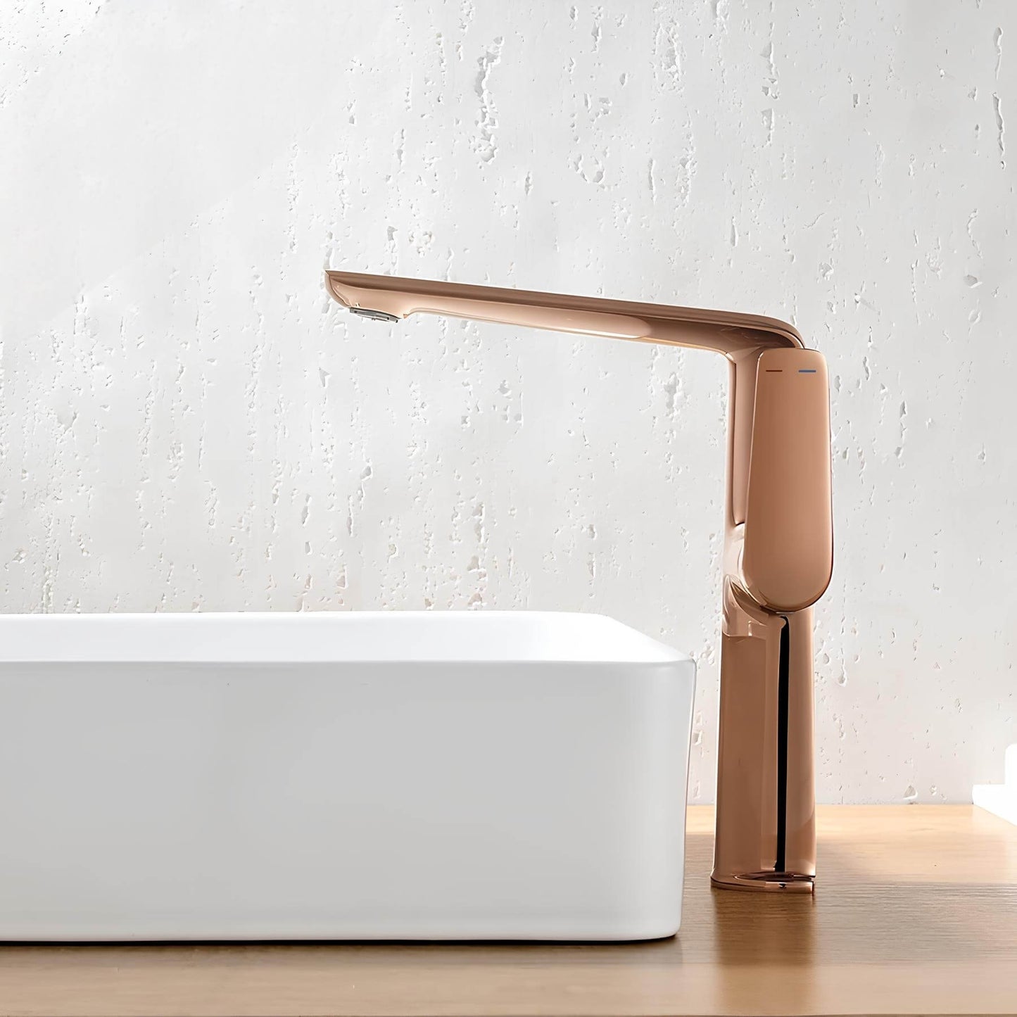 Robinet lavabo haut – mitigeur design à bec allongé