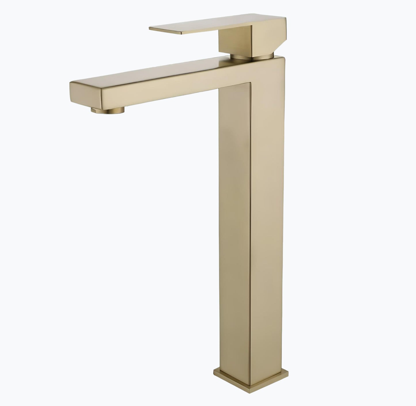 Robinet lavabo mitigeur en inox finition or brossé