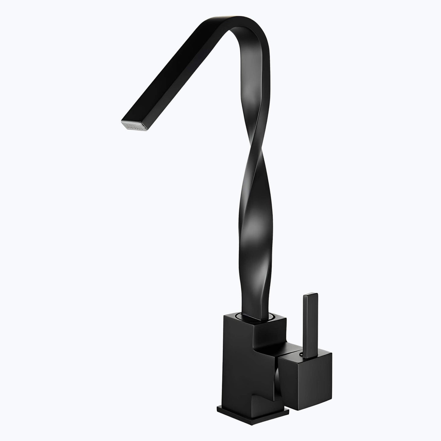 Robinet lavabo mitigeur en laiton – bec rotatif 360°, design contemporain