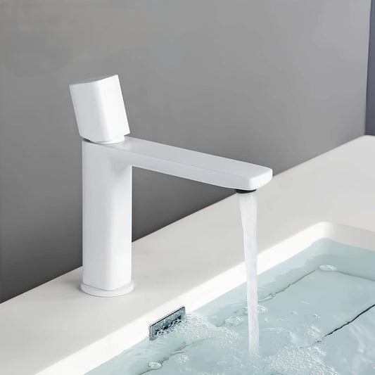 Robinet lavabo mitigeur en laiton – design moderne