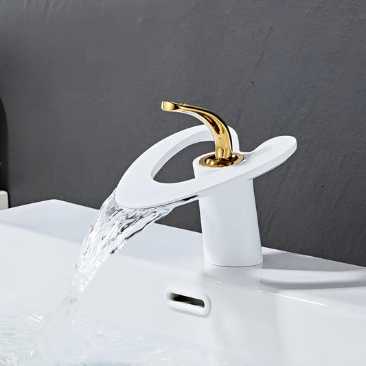 Robinet lavabo mitigeur en laiton – style contemporain silencieux