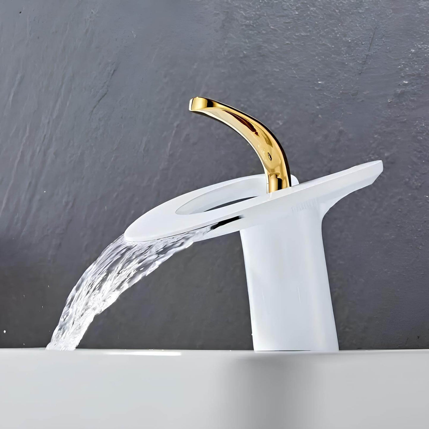 Robinet lavabo mitigeur en laiton – style contemporain silencieux