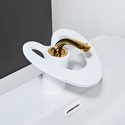 Robinet lavabo mitigeur en laiton – style contemporain silencieux