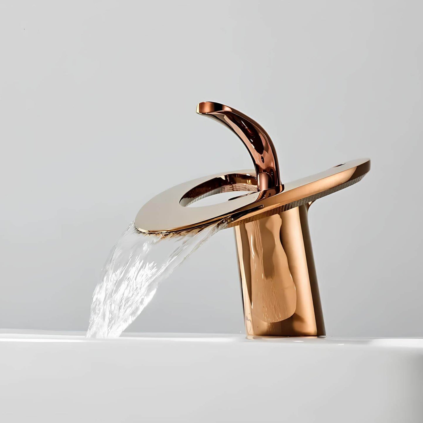Robinet lavabo mitigeur en laiton – style contemporain silencieux