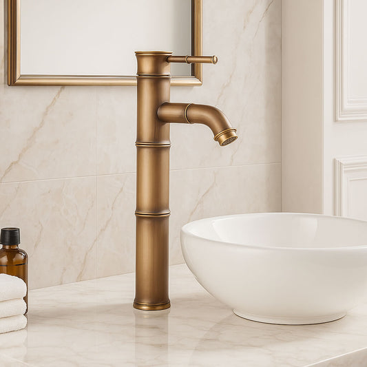 Robinet vasque style bambou