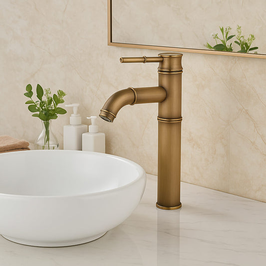Robinet vasque style bambou