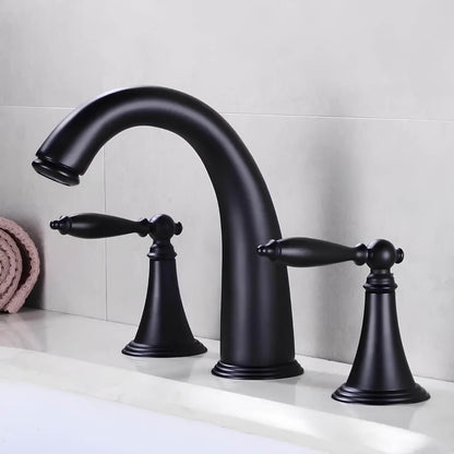 Robinet lavabo vintage double poignée