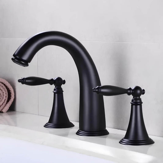 Robinet lavabo vintage double poignée