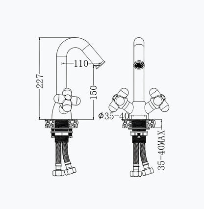 Robinet mélangeur lavabo – design contemporain élégant