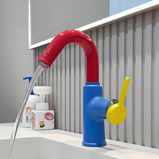 Robinet mitigeur en laiton – bec pivotant 360°, design contemporain