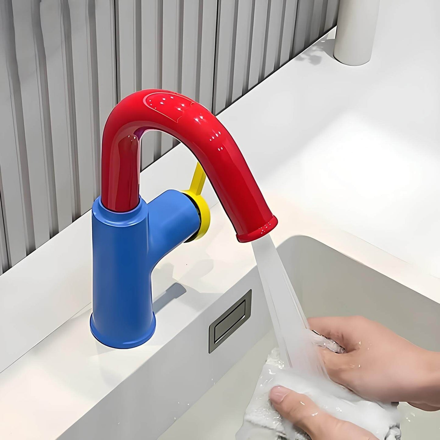 Robinet mitigeur en laiton – bec pivotant 360°, design contemporain
