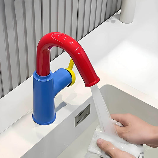 Robinet mitigeur en laiton – bec pivotant 360°, design contemporain