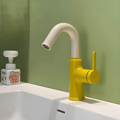 Robinet mitigeur en laiton – bec pivotant 360°, design contemporain