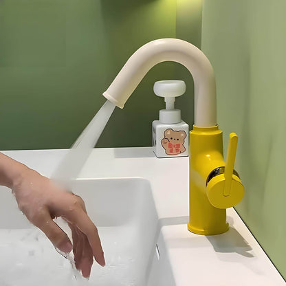 Robinet mitigeur en laiton – bec pivotant 360°, design contemporain