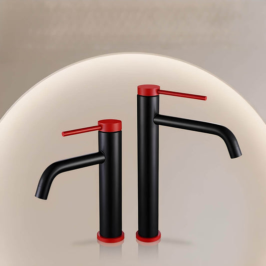 Robinet mitigeur inox – design brossé, bec arrondi