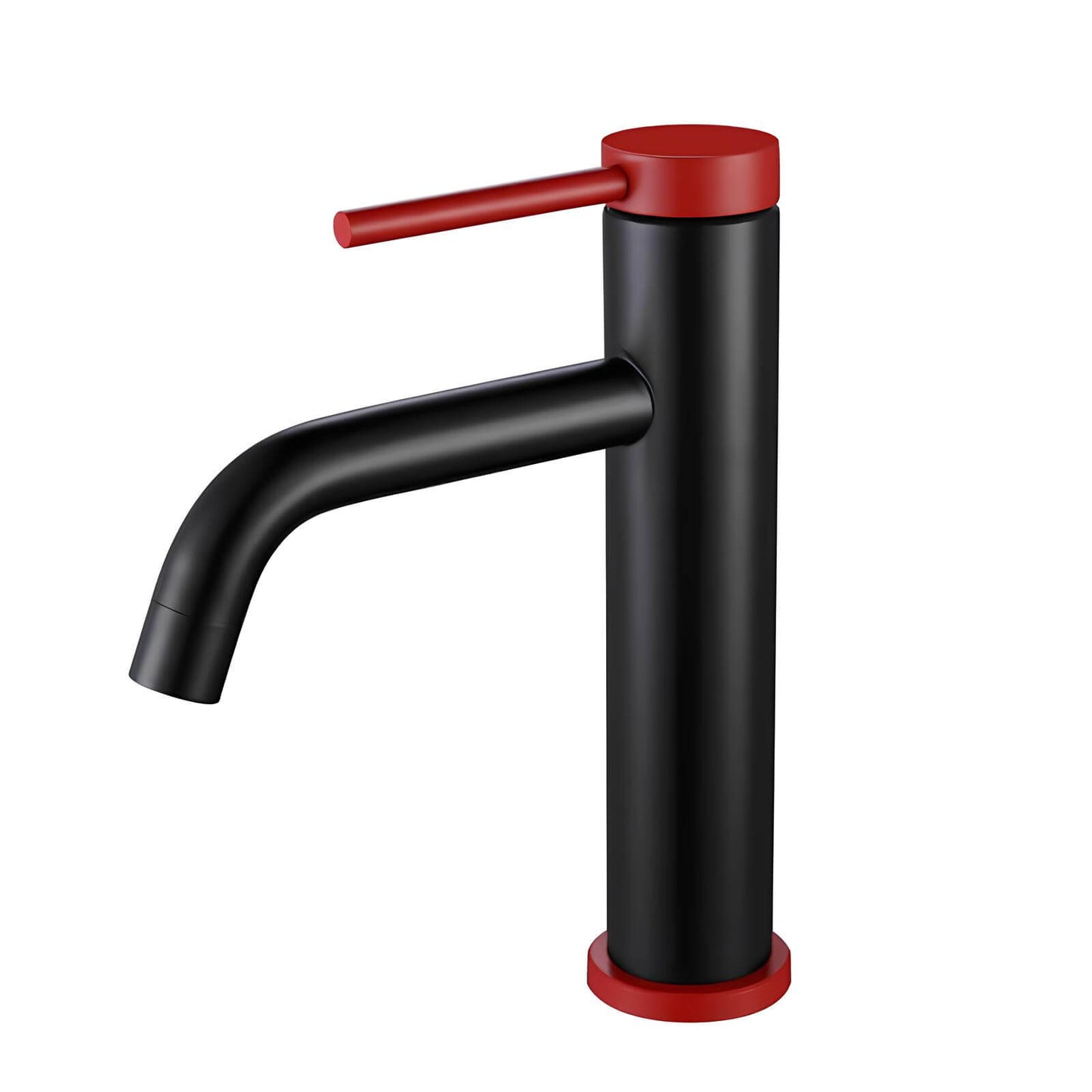 Robinet mitigeur inox – design brossé, bec arrondi